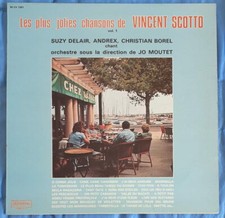 ORCHESTRE JO MOUTET LES PLUS JOLIES CHANSONS DE VINCENT SCOTTO VOL.1 FRENCH LP