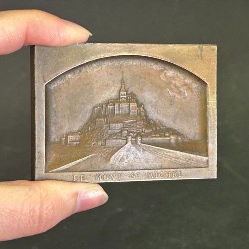 Plaque bronze mont - plaque, en