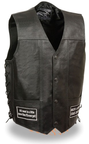 Men motorcycle side - men's, lace