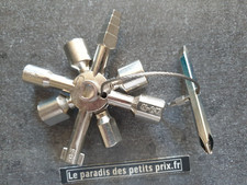 Clé Universelle, clés en croix pour armoire électrique, radiateur,gaz,10 embouts
