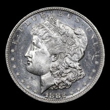 1882-s Morgan Dollar $1  *