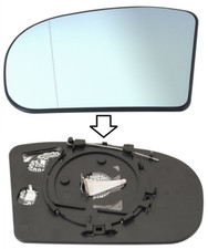 GLACE RETROVISEUR POUR MERCEDES W203 C-CLASSE 00-07 CHAUFFÉ ÉLECTRIQUE GAUCHE -