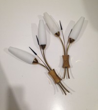 Grande Paire  de double Applique murale vintage des Années 50 60 70's 