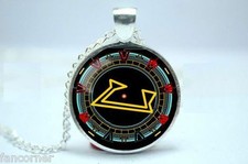 Stargate pendentif porte des etoiles collier chevron Stargate gate pendant 