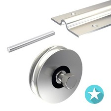 Kit coulissant Ø 12 mm - rails 4 x 1,95 m pour portail de 4 m - 400 kg