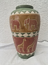 Vase en faience émaillée