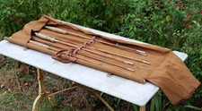 PÊCHE ancien grand étui avec cannes à  mouche JUL25CAN004