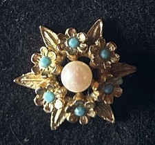 PETITE BROCHE ANCIENNE PLQ OR