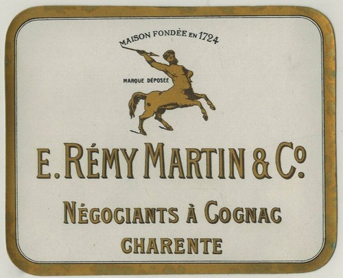 Rare étiquette cognac - de,
