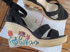 Sandales compensées nus pieds