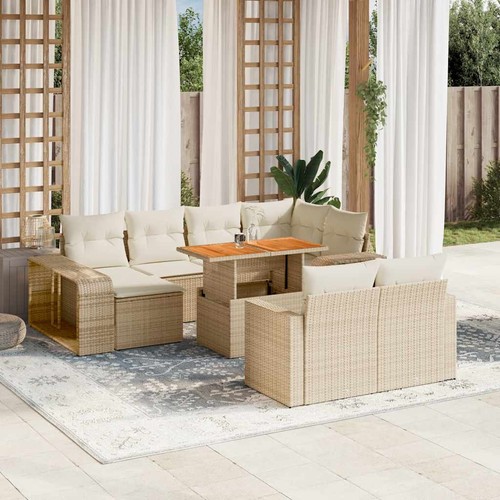 Salon jardin avec coussins - salon,