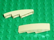 2 x LEGO  tan slope brick ref 61678 / Set 75080 10242 10229 9494 8639 7962 8095 
