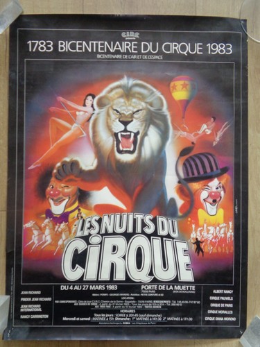 Affiche ancienne les nuits - affiche,