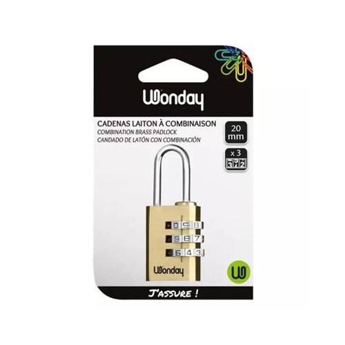 Cadenas code 3 chiffres - -,