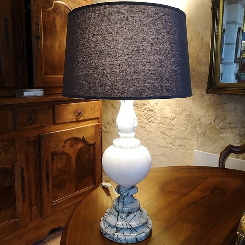 Lampe marbre blanc - en,