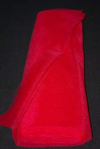Tulle souple non feu - souple, rouge