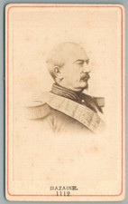 CDV 1870 Général Bazaine Défaite Metz Guerre franco-prussienne Photo Ancienne