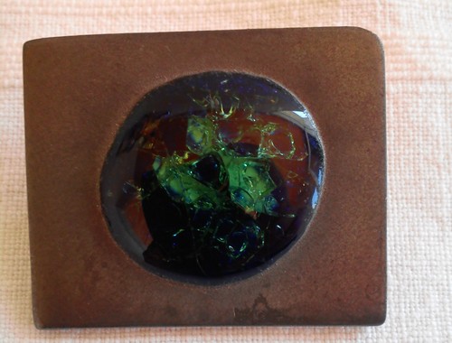 Broche limoges email sur - :,