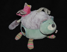 Peluche doudou chat  boule d'activités MOULIN ROTY Les Pachats  grelot TTBE