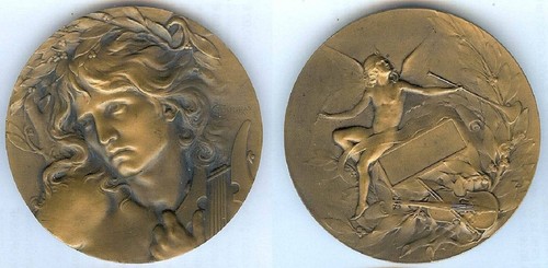 Médaille table joueur de - table,
