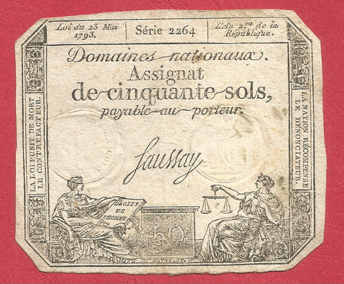 Assignat sols 23 - 50, mai