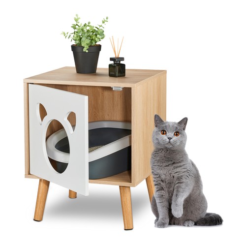 Meuble toilette pour chat - meuble, de