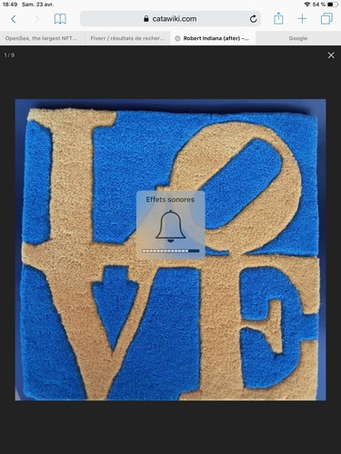 Tapis robert indiana love - robert,