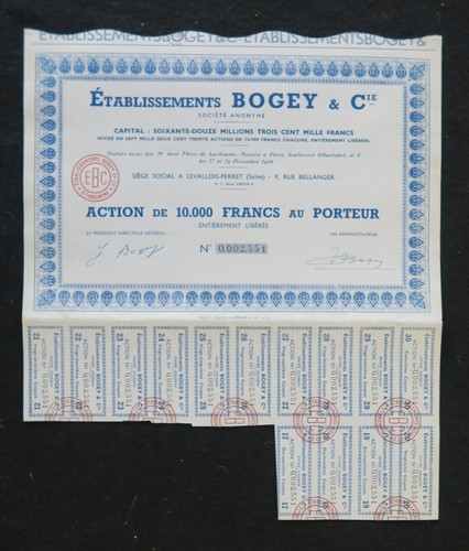 Action 1954 etablissement - action,