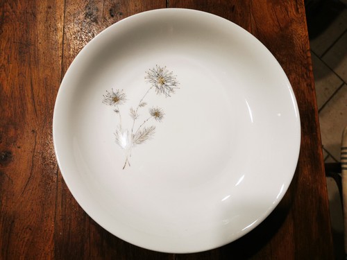 Ancien plat rond creux - ancien,