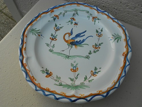 Assiette faïence moustiers - assiette,