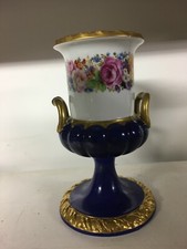 vase amphore céramique Faïence 30 x 18 cm signé KINGS couronne N