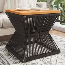 Table basse avec base en fil