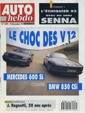 AUTO HEBDO n°859 09/12/1992