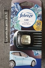 désodorisant FEBREZE pour voiture , parfum 2 ml senteur teak & menthe bleue