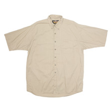 Chemise Unie Marron Pour