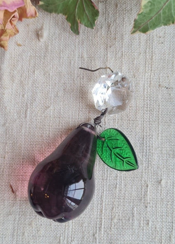 Ancienne pampille lustre fruit - ancienne,