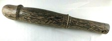 * CURIOSA -  " PHALLUS "  en bois de Palmier noir   - 29cm XX°