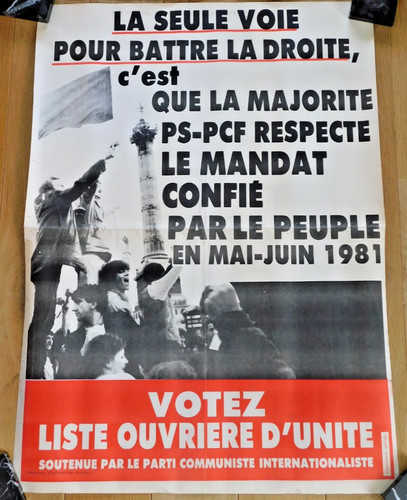 1981 ancienne affiche - ancienne,