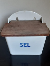 Ancien pot à sel, en céramique, Badonviller France