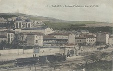 69 - CPA Tarare (Rhône) Boulevard Voltaire et Gare / TBE