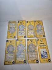 Lot 12 De 8 Cartes Routieres