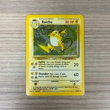 HOLO Raichu Pokémon TCG Carte