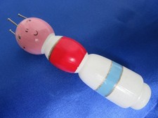 Ancien tricotin bois peint - bois,