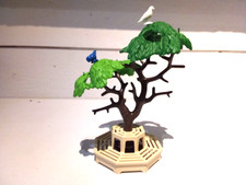 PLAYMOBIL 1900 / SÉRIE ROSE VICTORIENNE ARBRE ET SOCLE VILLE MAISON JARDIN