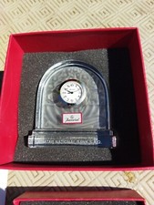 Cristal Baccarat, Pendulette de bureau Vintage en coffret cadeau Quatar banque 