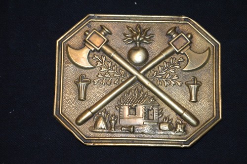 Plaque giberne sapeur - giberne,