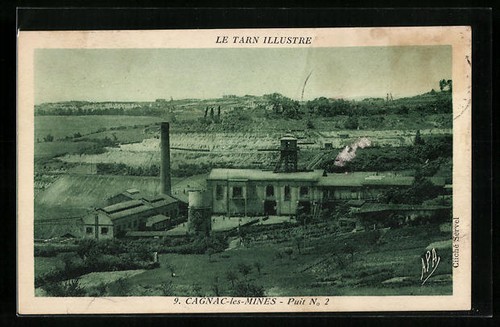 Cpa cagnac les mines - cpa, puit