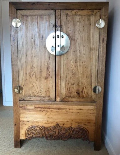 Armoire bois exotique 19ieme - bois,