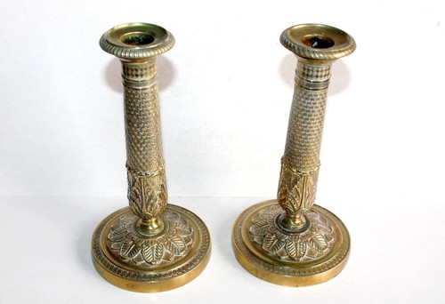 Ancienne paire bougeoir - paire,