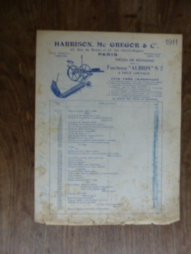Prospectus catalogue agricole - prospectus,